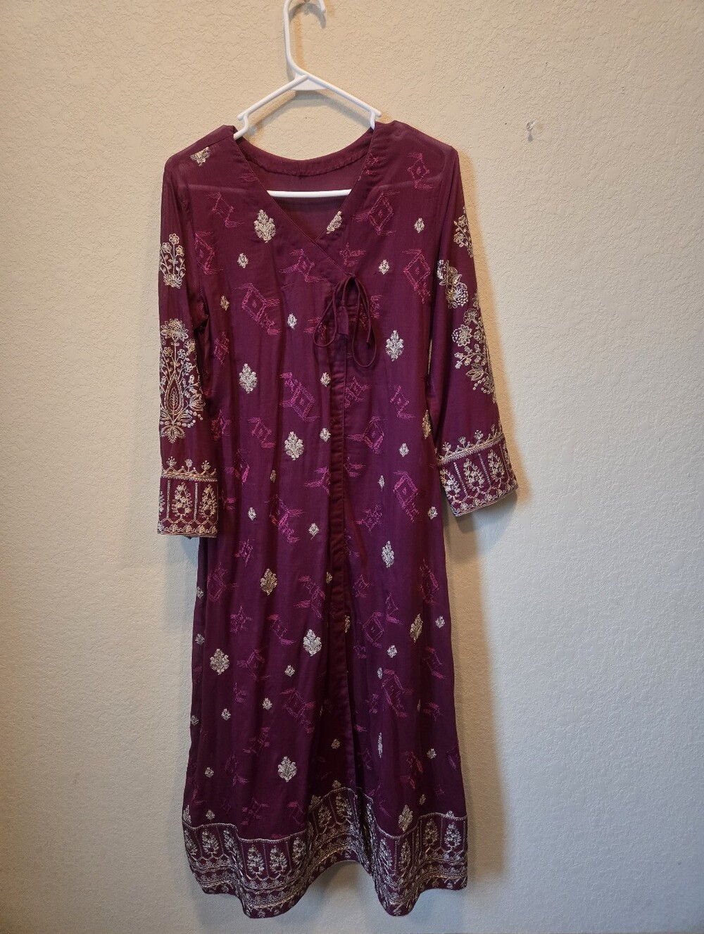 A beautiful dress with chikankari duppatta